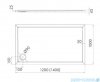 Schedpol Schedline Sharper brodzik prostokątny 100x120x4,5cm 3S.S1P-100120